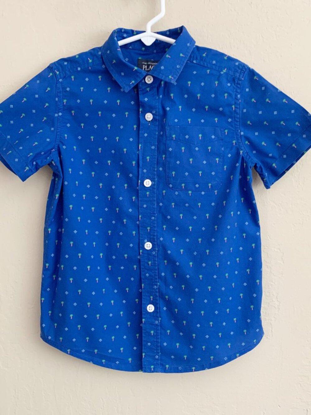 The Children’s Place Button Down Shirt • Palm Trees • 5T